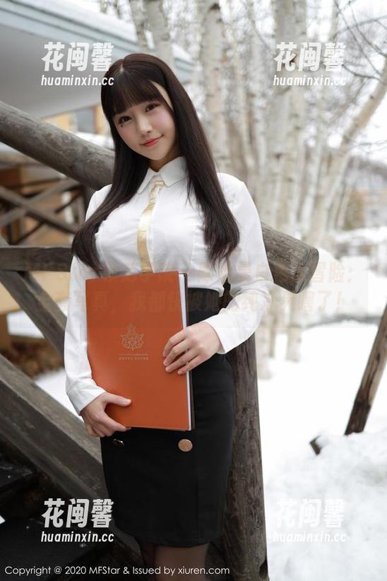 MFStar模范学院 - 陈怡曼白色大冒险：全套写真，我都快被她的纯净晃瞎了！